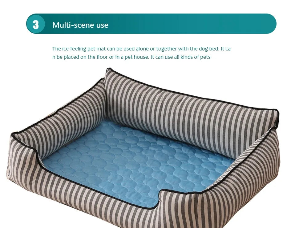Self-Cooling Dog Mat – Lightweight, Washable & Summer-Ready