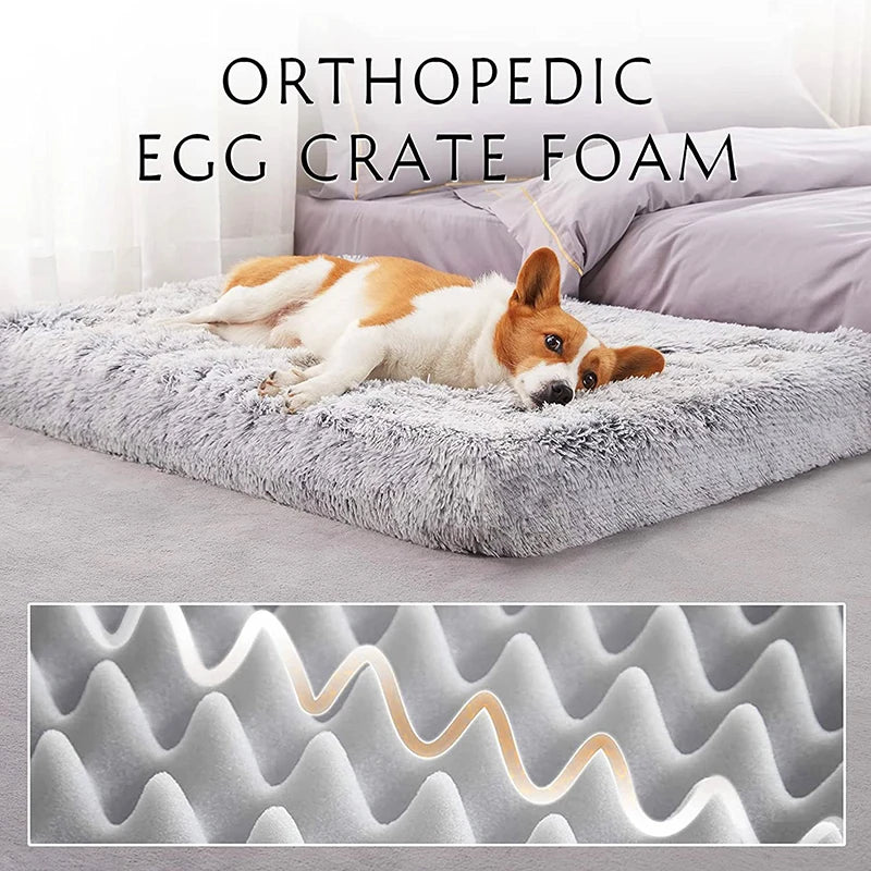 Soft Plush Dog Mat – Washable Cushion Bed in 4 Sizes