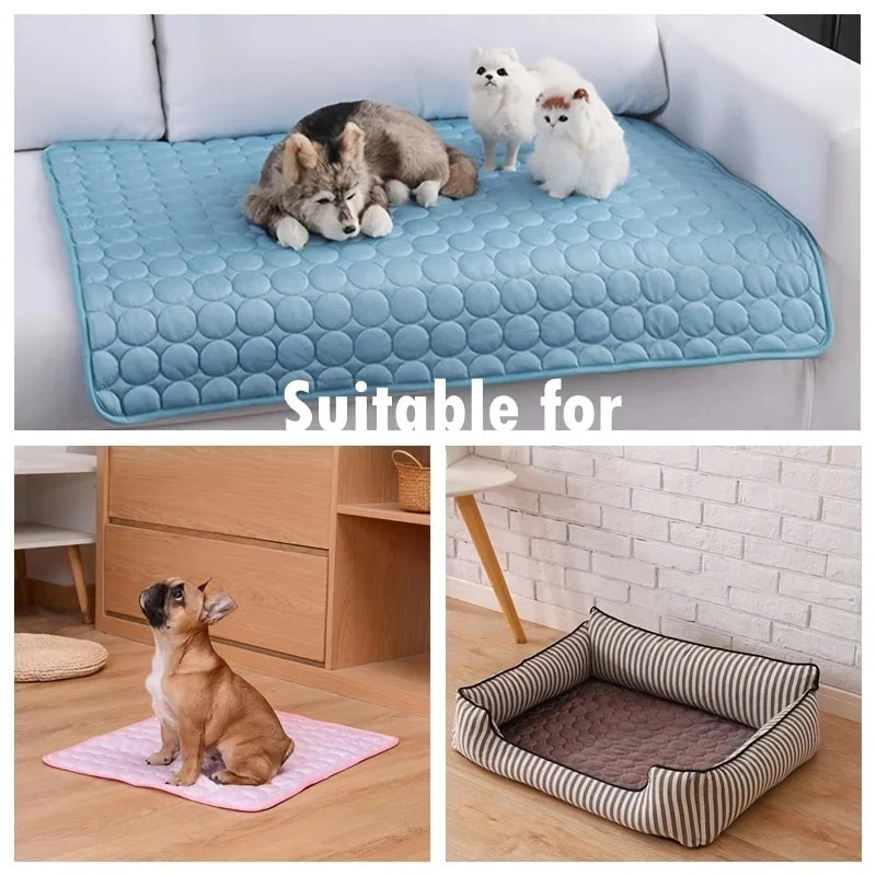 Self-Cooling Dog Mat – Lightweight, Washable & Summer-Ready